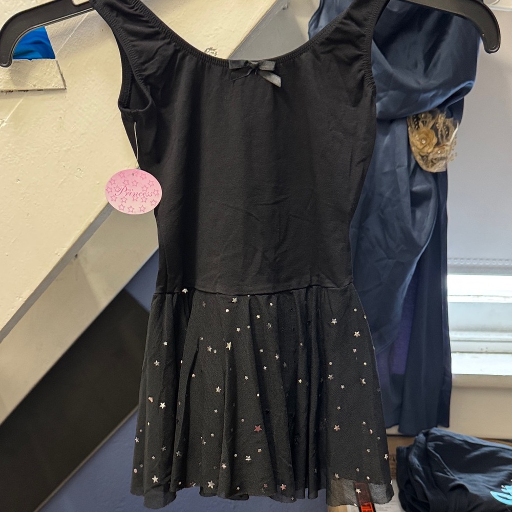 Black Star-Print Twirl Dress
